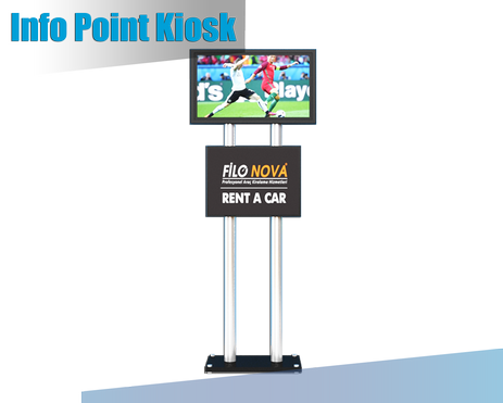 İnfo Point Serisi Dijital Reklam Totem Kiosku