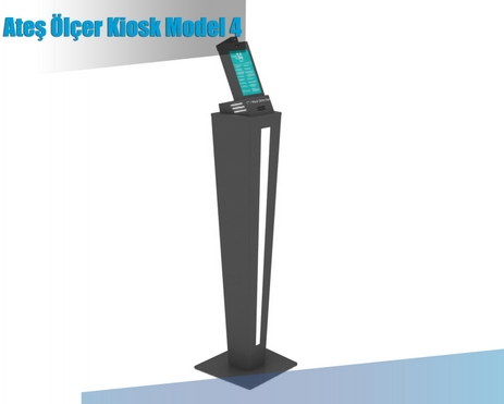 Ateş Ölçer Dezenfektan Kiosk Model 4.2