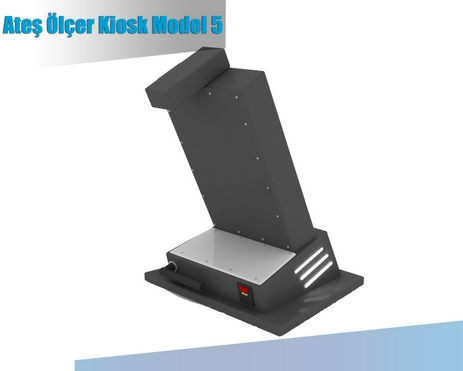 Ateş Ölçer Dezenfektan Kiosk Model 5.4